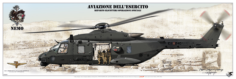 Squadron print NH-90 TTH Operazioni Speciali – inserzione operatori, ambiente complesso