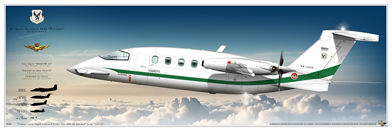 Squadron print Piaggio P180 Avanti II – 28° Gruppo Squadroni Tucano, AVES